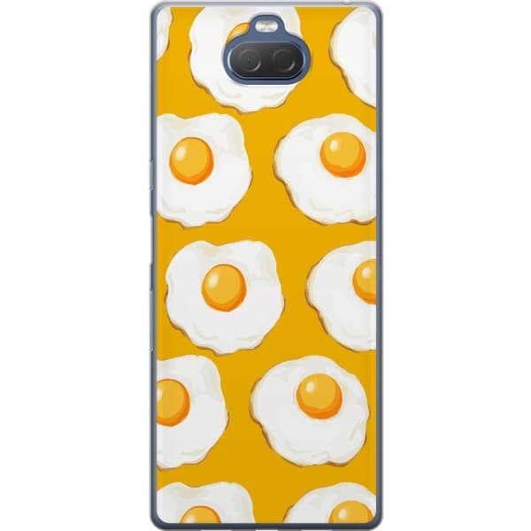 Mobildeksel til Sony Xperia 10 Plus med Stekt egg motiv
