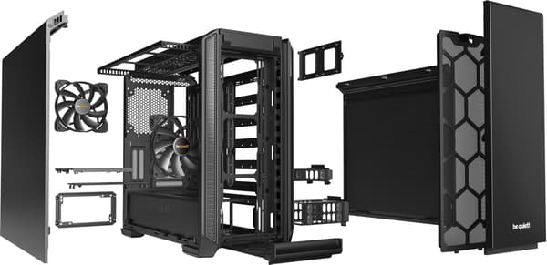 Be Quiet! Silent Base 601 ATX-chassi, svart