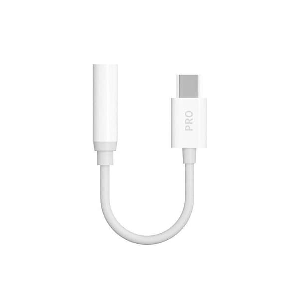 Dudao Adapter Dudao L16CPro USB-C til jack 0,1 m (hvit)