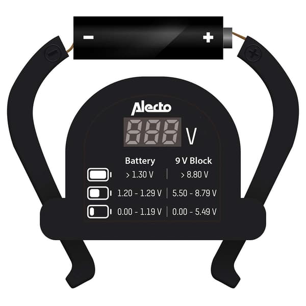 Alecto Paristotesteri AA-AAA-C-D-9V (PP3)-nappiparistokennolle