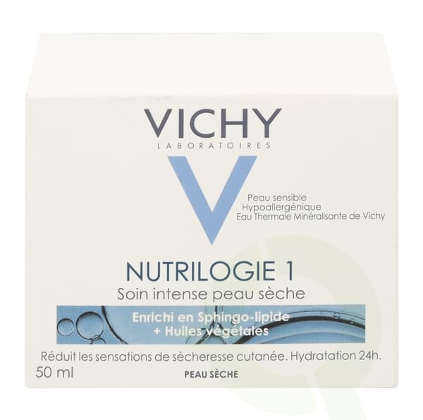 Vichy Nutrilogie 1 Intense Cream 50 ml Dry Skin Hydration 24hr