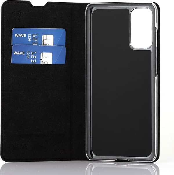 Wave BookCase skyddsfodral, Samsung Galaxy S20, svart