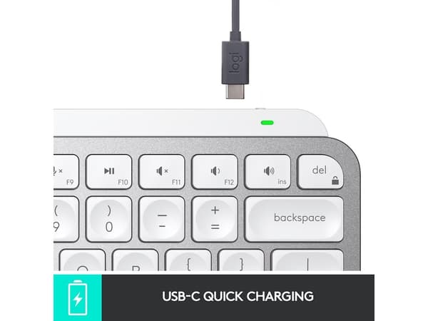 Logitech MX Keys Mini, lysegrå