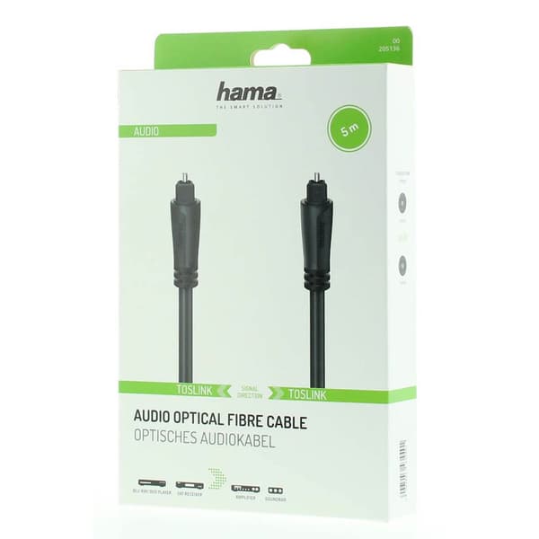 Hama Kabel ODT Svart 5.0m