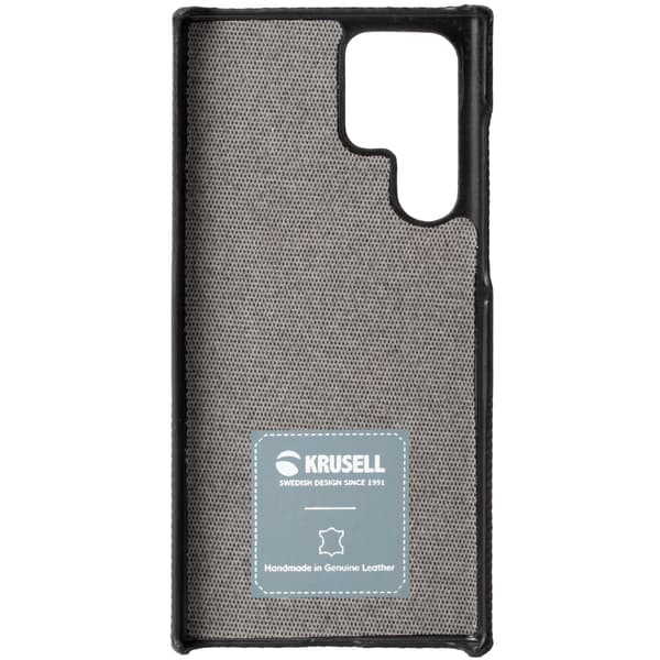 Krusell lædercover til Galaxy S22 Ultra Black