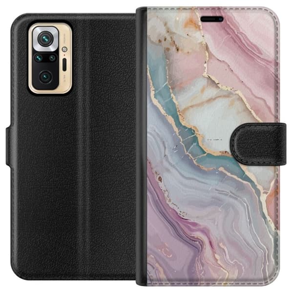 Tegnebogsetui til Xiaomi Redmi Note 10 Pro med Marmor motiv