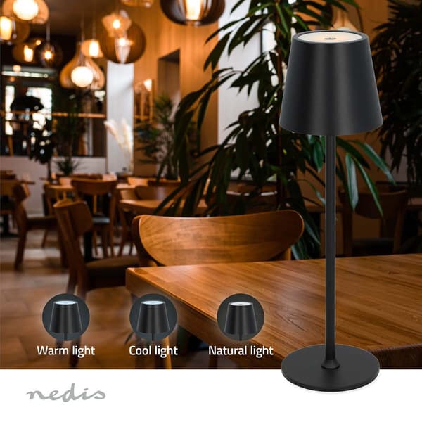 Nedis LED bordlampe | LED | 1.8 W | 150 lm | 3000 - 6000 | Sort