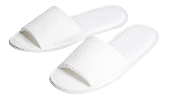 Queen Anne, Slipper Waffle str. 36-39, Hvit