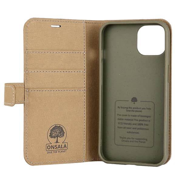 ONSALA ECO Mobilfodral Sand iPhone 13
