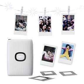 Fuji Instax mini link 2 w. LED-ljuskedja -  vit
