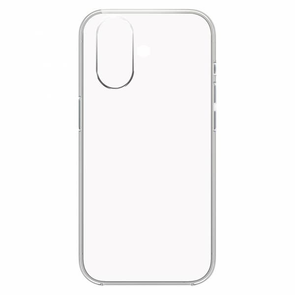 iPhone 16 Plus Slim Case, blød TPU-beskyttelse, gennemsigtig