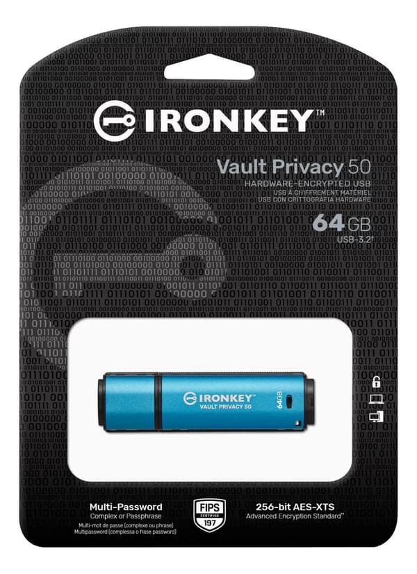 Kingston 64 GB IKVP50 256bit-kryptering