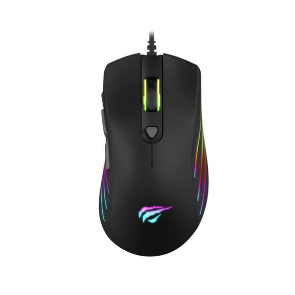 Havit MS1002 Programmerbar RGB-gamingmus 3200DPI med 7 knapper