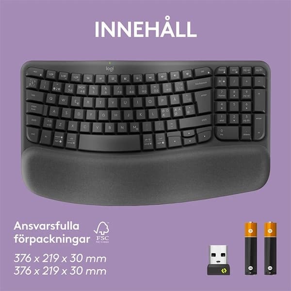 Logitech Wave-taster - grafit