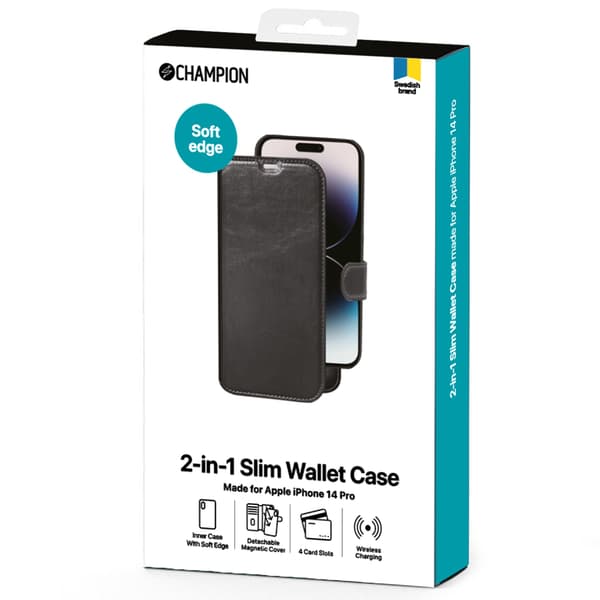 Champion 2-in-1 Slim wallet iPhone 14 Pro