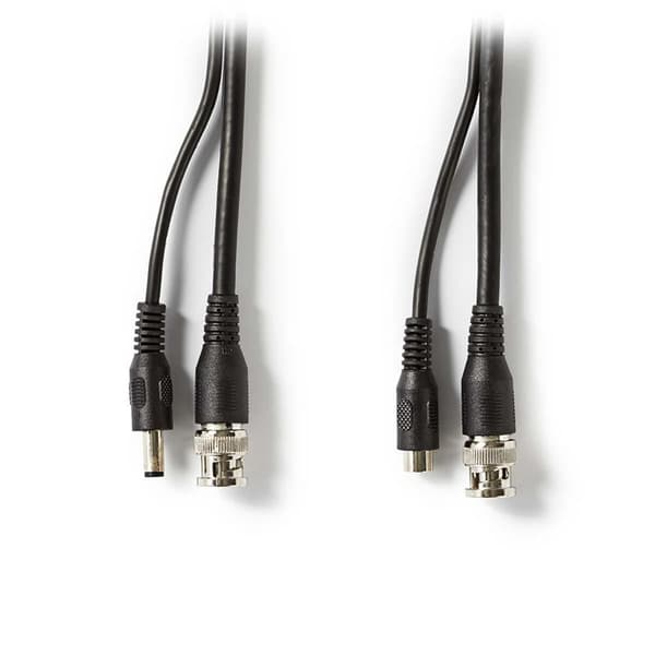 Nedis CCTV Security Cable | BNC / DC | 10.0 m | Rund | PVC | Sort | Gaveeske