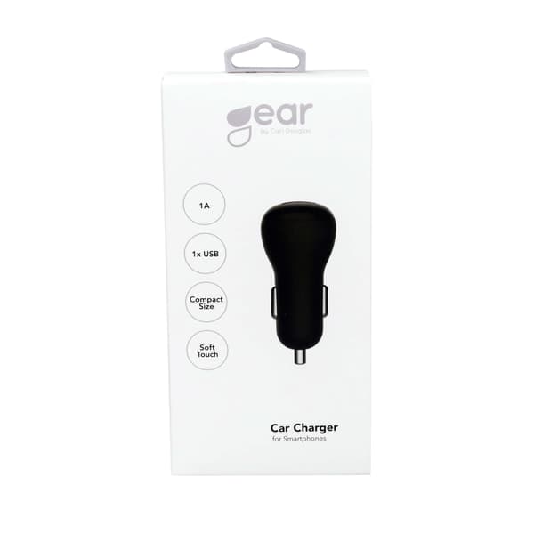 Gear Lader 12/24V 1xUSB 1A Sort