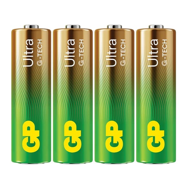 GP Batteri Ultra Alkaline AA LR6 4-Pack