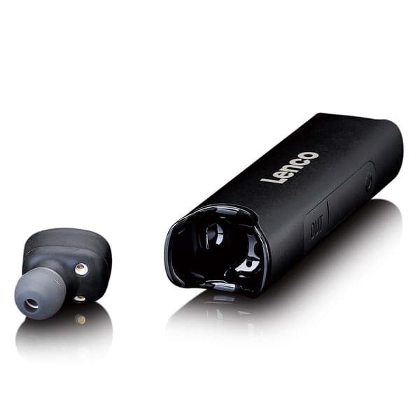 Lenco Bluetooth-kuulokkeet Vedenpitävä In-Ear telakointi Musta
