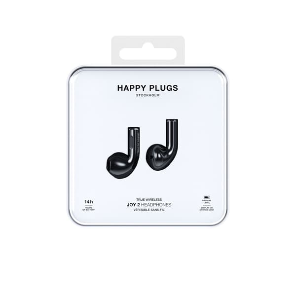 Happy Plugs Høretelefoner Joy 2 In-Ear TWS Sort
