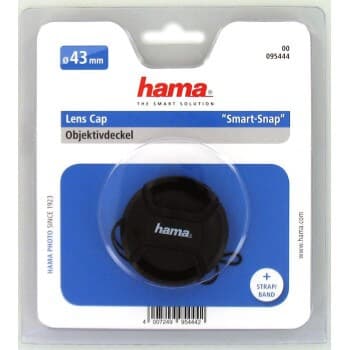 Hama Objektivlokk Smart-Snap 43mm. med snor