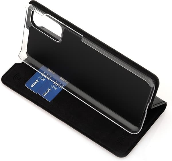 Wave BookCase skyddsfodral, Samsung Galaxy S20, svart
