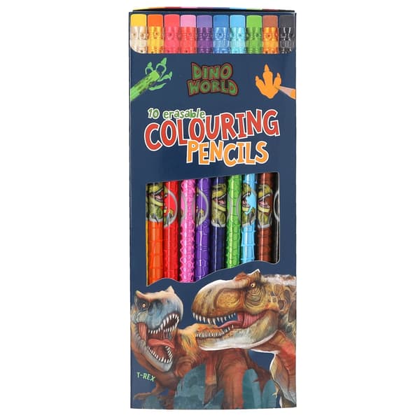 Dino World Pyyhittävät värikynät – (0413530)
