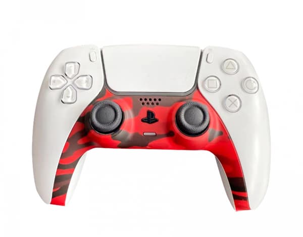 Piranha PS5 Controller Skins - Camo Röd
