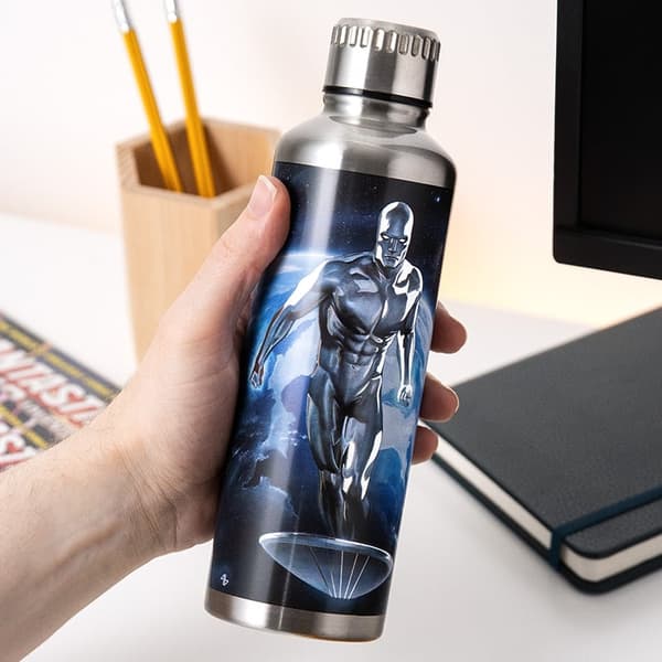 Paladone Silver Surfer -metallivesipullo