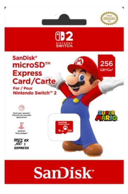 SanDisk Nintendo Switch 2 Micro SD Exp