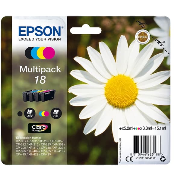 EPSON Bläck C13T18064012 18 Multipack, Daisy