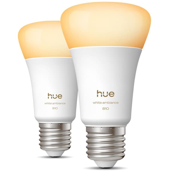Philips Hue White Ambiance E27 810lm 2-pack