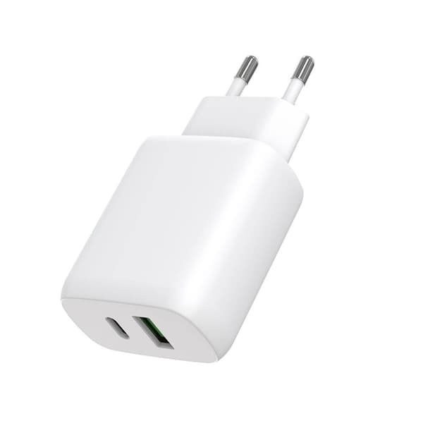 Gear Laddare 220V 1xUSB-C + 1xUSB-A PD/PPS 30W + 18W QC Vit