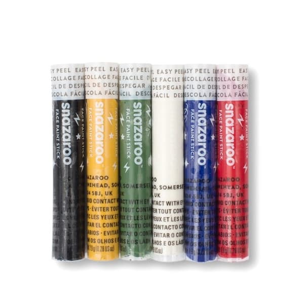 Snazaroo Ansiktsmalingspinner 6 stk, standardfarger