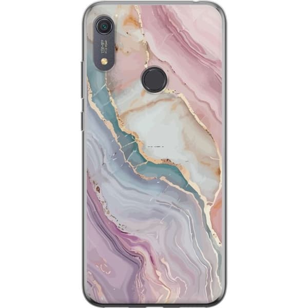 Mobildeksel til Huawei Y6s (2019) med Marmor motiv