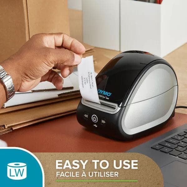 DYMO LW Durable barcode 19mm x 64mm, 900 etiketter, vit