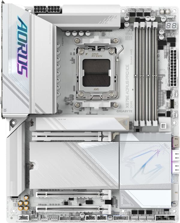 Gigabyte X870E AORUS PRO ICE ATX-hovedkort