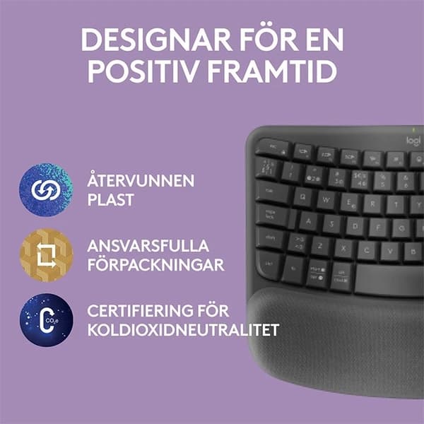Logitech Wave-taster - Grafitt