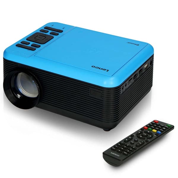 Lenco LCD-projektor med dvd-afspiller og Bluetooth® Blue