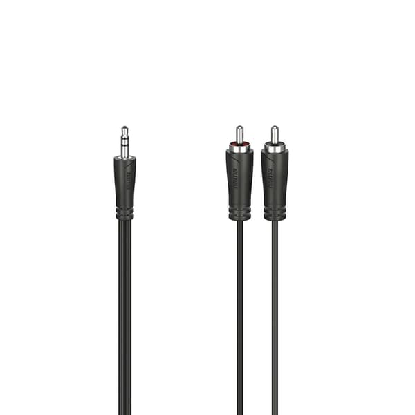 Hama Lydkabel 3.5-2x RCA Sort 1.5m