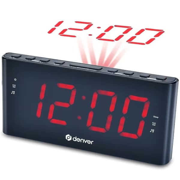 Denver Klockradio med projektion och