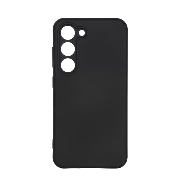 Essentials Samsung Galaxy S23 silicone back cover, black
