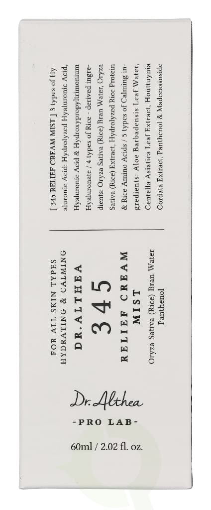 Dr. Althea 345 Relief Cream Mist 60 ml
