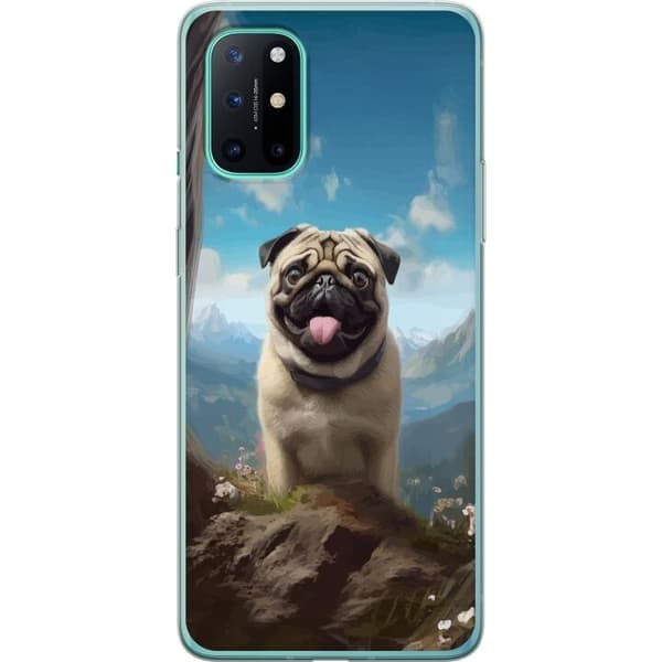Mobildeksel til OnePlus 8T med Glad Hund motiv