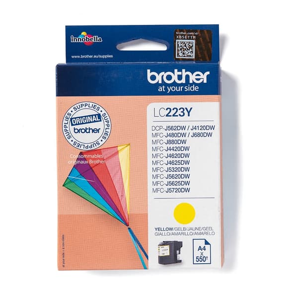 Brother Blæk LC223Y Gul