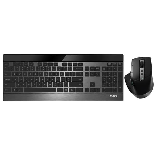 Rapoo Tastatur/Mus Sæt 9900M Trådløst Multi-Mode Sort