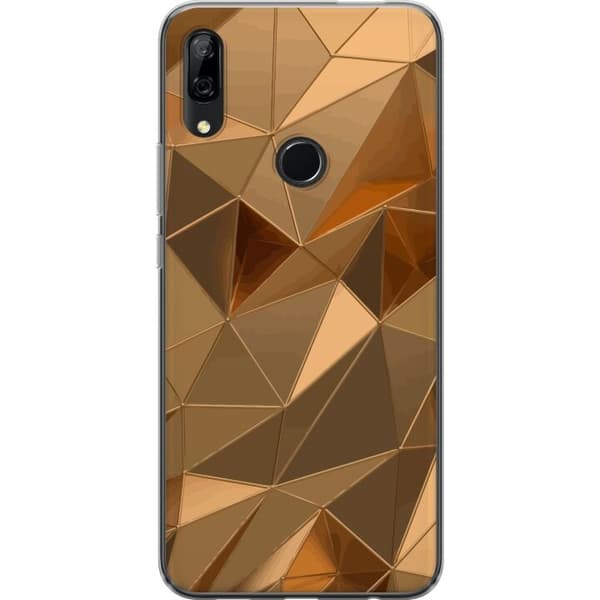 Mobildeksel til Huawei P Smart Z med 3D Gull motiv