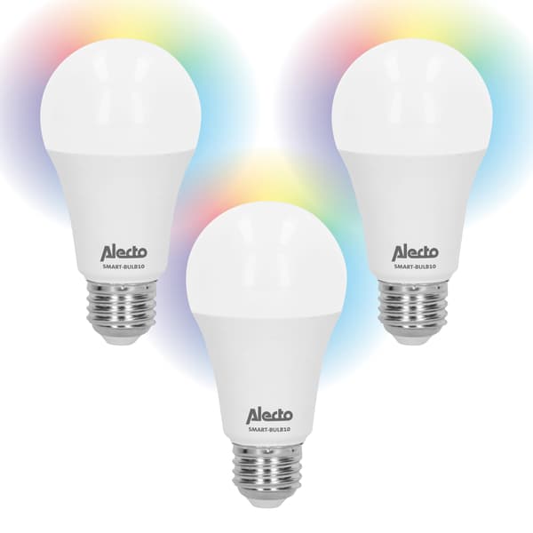 Alecto Älykäs LED-värivalaisin Wi-Fi 3-pack