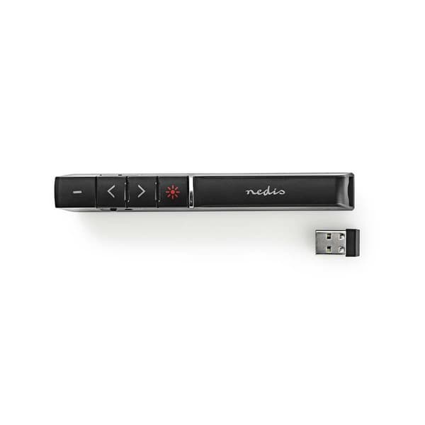 Nedis Præsentør | Laser pointer rækkevidde op til: 100 m | Trådløs rækkevidde op til: 30 m | Sort