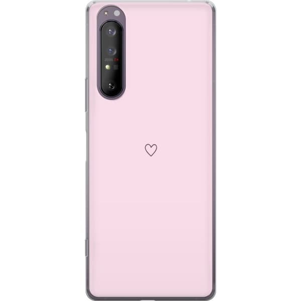 Mobildeksel til Sony Xperia 1 II med Hjerte motiv